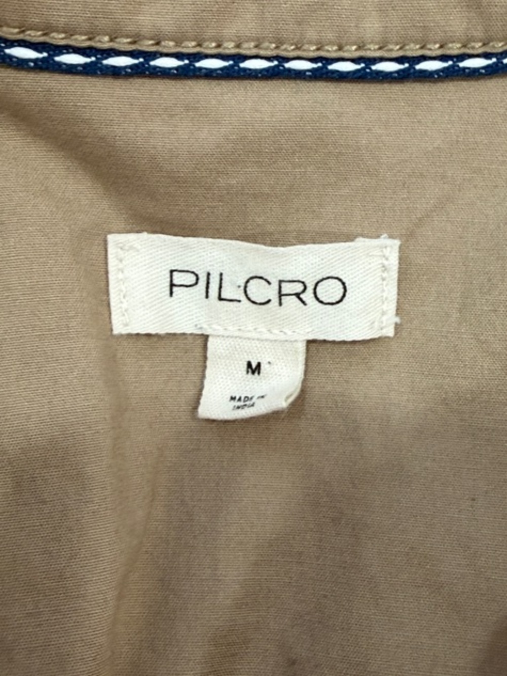 Pilcro‎ Pintuck Tan Mini Shirt Dress - Picture 2 of 14